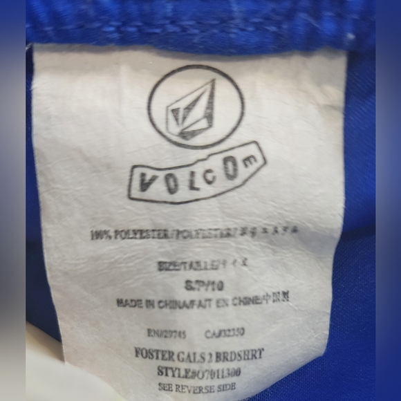 Volcom Women's Blue Shorts Sz Small - Picture 2 of 8